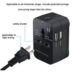 Adaptador de Viaje en Oferta con Doble Puerto USB