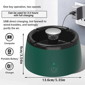 Cenicero con Purificación de Aire