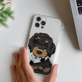 Custom Dog Drawing Clear Case